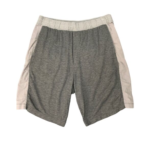 Lululemon Shorts Men L Large Ash Graphite Elastic Waist Athleisure Comfort *READ - Picture 1 of 11